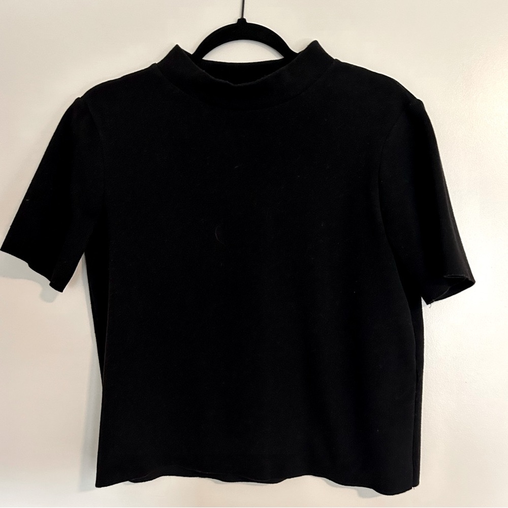 Zara black mock neck